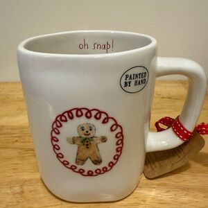 Rae Dunn Oh Snap Gingerbread Man Mug